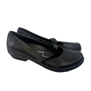 Dansko Orla Black Nappa Mary Jane Leather Buckle 5611020202 Womens 40 US 9.5